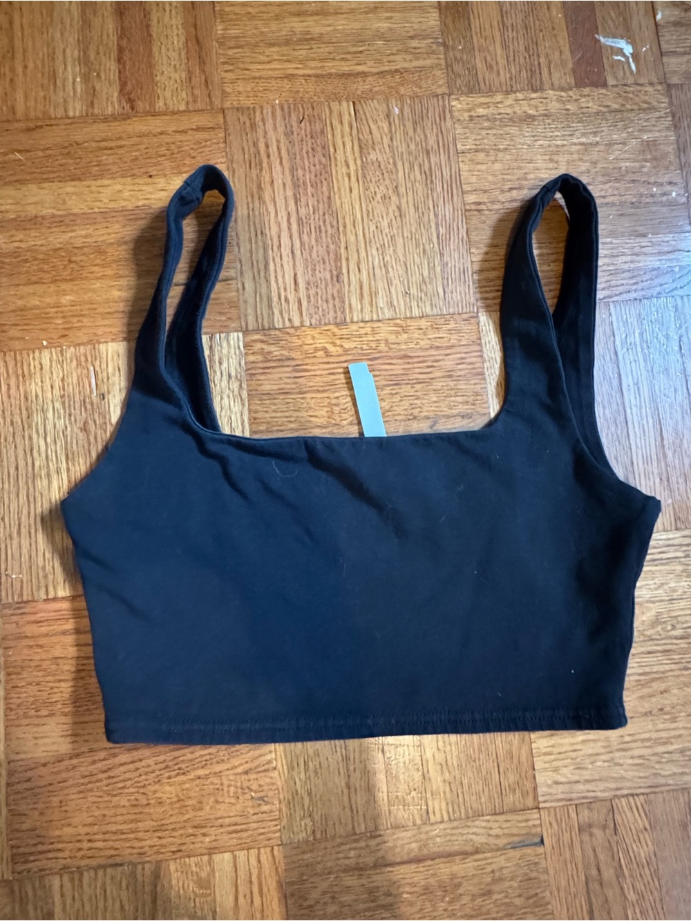 Babaton Black Cropped Tank Top